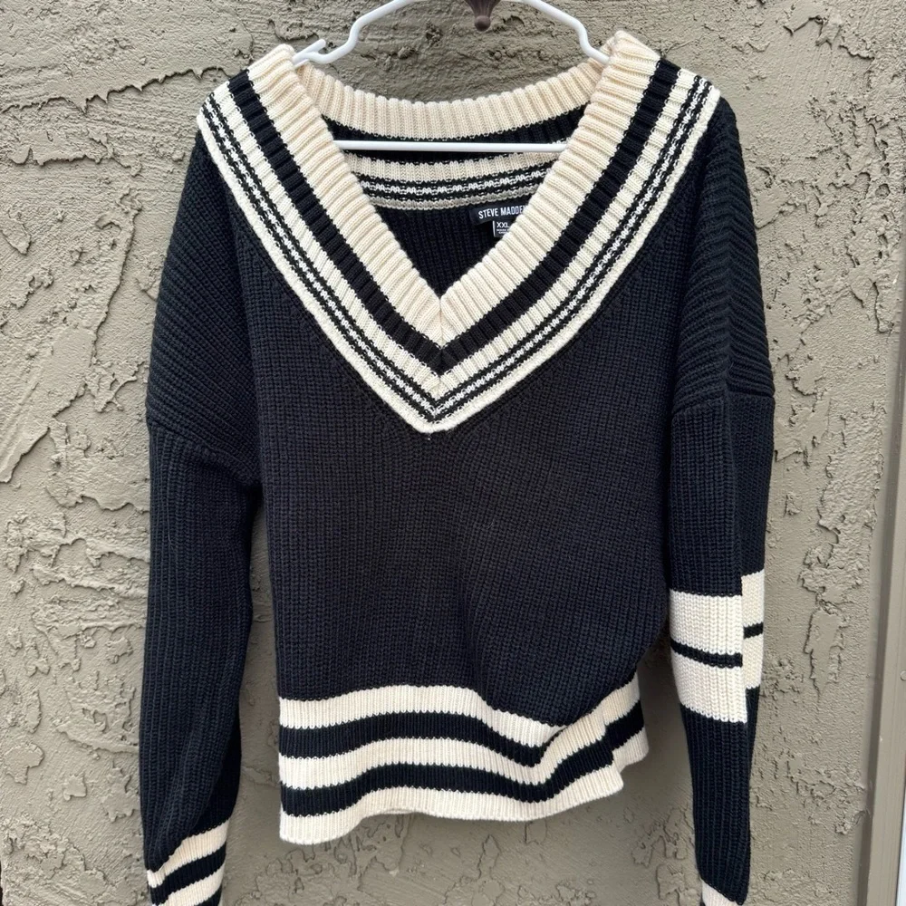 NEW STEVE MADDEN Jen Tipped Sweater size XxL